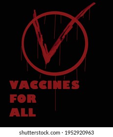 illustration of a vaccine logo to stop the development of the corona virus, is ideal for logo designs