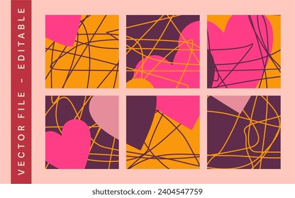 Illustration of a valentine bright