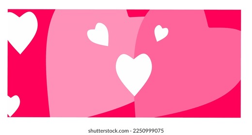 illustration of valentine card with heart