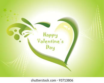 illustration of valentine heart on abstract background