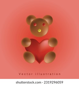 illustration, valentine, vector, design, love, heart, 3d, symbol, romance, valentines, romantic, paper, holiday, concept, template, background, day, happy, abstract, business, wedding, web, isolated, 