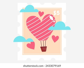 Illustration of Valentine Vector Romantic Pink