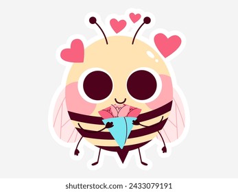 Illustration of Valentine Vector Romantic Pink