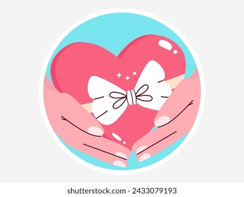 Illustration of Valentine Vector Romantic Pink