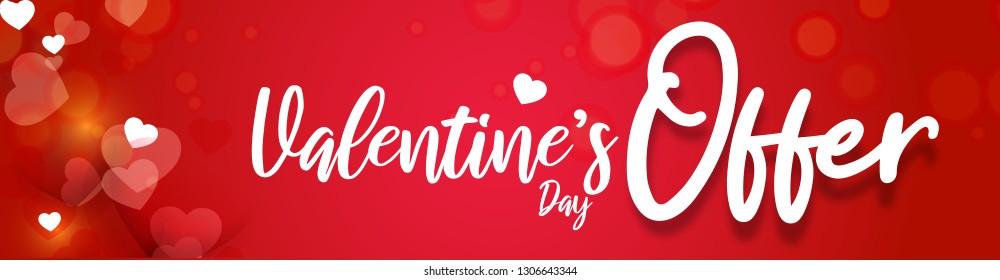 Illustration Of Valentines day background with heart pattern and discount offer for Valentine's day sale. Wallpaper, banner, poster, brochure.
