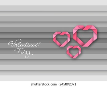 Illustration of Valentine's Day with beautiful heart design.