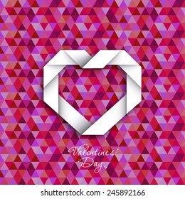 Illustration of Valentine's Day with beautiful heart design.