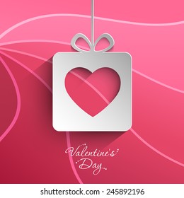 Illustration of Valentine's Day with beautiful heart design.
