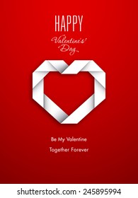 Illustration of Valentine's Day with beautiful heart design.