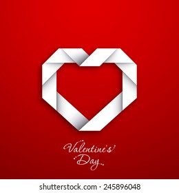 Illustration of Valentine's Day with beautiful heart design.