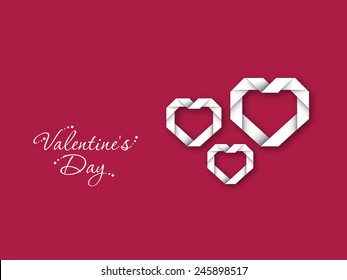 Illustration of Valentine's Day with beautiful heart design.