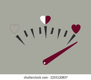 Illustration for Valentine's Day. Postcard. Vector postcard. Hearts and love. Valentine's Day