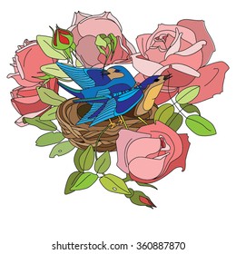 illustration  valentines day rose 9