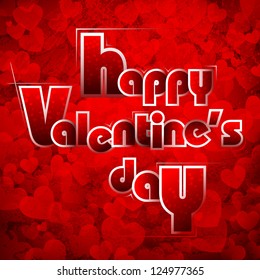 illustration of Valentine's Day wishes abstract love background