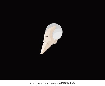 Illustration of vampire, Halloween, draw