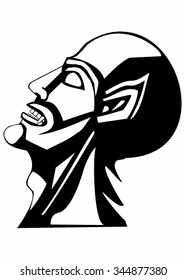 Illustration of the vampire head