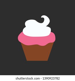 illustration of vanilla cake icon