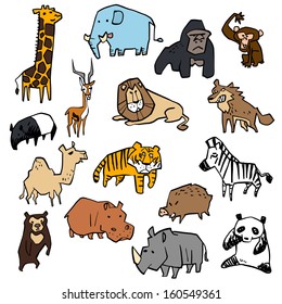 Illustration of a variety of animal
