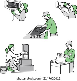 It is an illustration of various agency service industries.