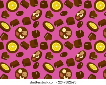 Ilustración de diversos orígenes de chocolate