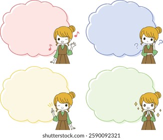 Illustration of various emotions and frames