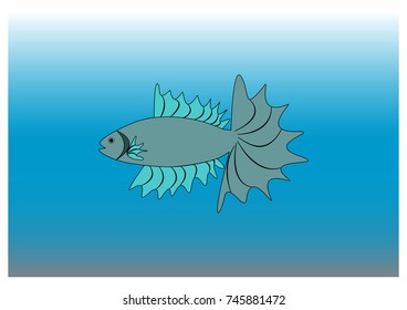illustration of various fish model 38