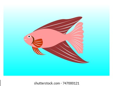 illustration of various fish vector model 1