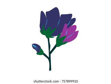 illustration of various flower vector