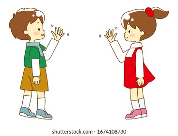 Illustration of various greeting methods