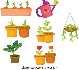 illustration of various objects on white