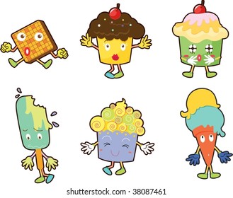 illustration of various objects on white