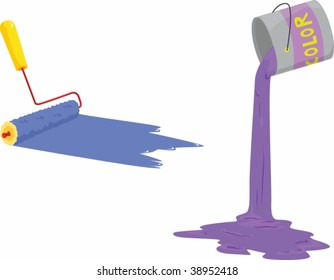 Illustration verschiedener Objekte auf Weiß