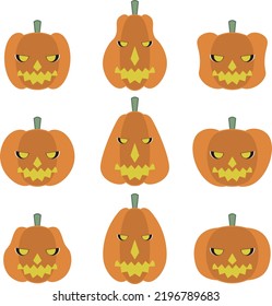 Illustration Various Shaped Pumpkins Stock Vector (Royalty Free ...