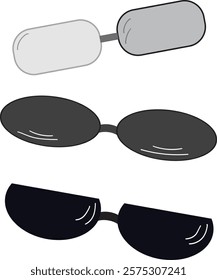 illustration of various types of eyeglass shapes