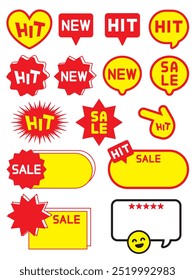 Ilustración de varios tipos de tarjetas de presentación para exhibición de productos y ventas