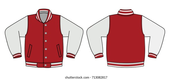 Illustration of varsity jacket