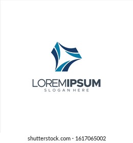 illustration Vector 100% edit Logo Design Triagonal Shape Emblem Icon Design