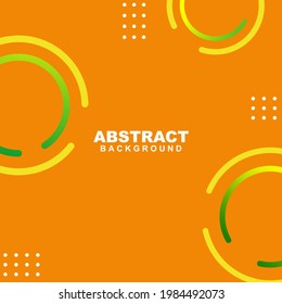 Illustration vector of abstract background in blue color with red and yellow gradient element. Good to use for banner, social media template, poster and flyer template, etc