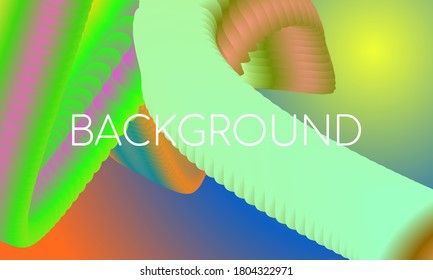 Vektorgrafik auf abstraktem Hintergrund. flüssiger Hintergrund mit Farbverlauf-Farbe