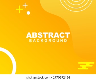 Illustration vector of abstract background in orange and yellow color. Good to use for banner, social media template, poster and flyer template, etc.