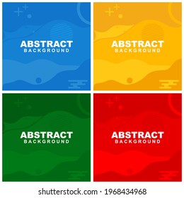 Illustration vector of abstract background in red, orange and yellow color. Good to use for banner, social media template, poster and flyer template, etc.
