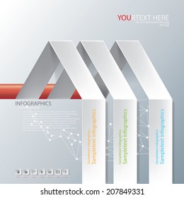 illustration vector of Abstract business infographic background