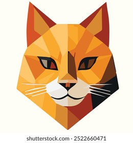 Vector de ilustración de diseño abstracto del gato