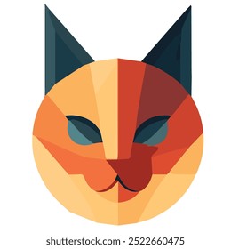 Vector de ilustración de diseño abstracto del gato