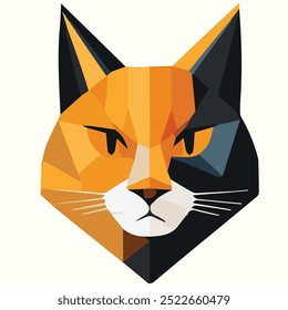 Vector de ilustración de diseño abstracto del gato