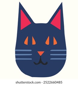 Vector de ilustración de diseño abstracto del gato