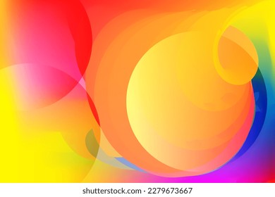 Vector de ilustración Antecedentes holográficos abstractos, fondo de pantalla azul iridiscente, fondo giratorio multicolor.