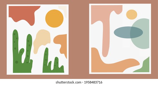 illustration Vector abstract minimalist for background wall, fashion, decoration, template, etc.