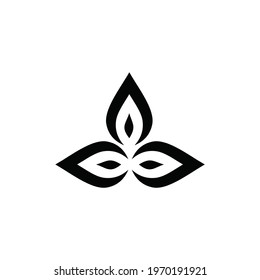illustration vector abstract shape floral logo or icon. EPS 10