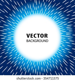 illustration vector abstract speed motion lines with circle in the middle